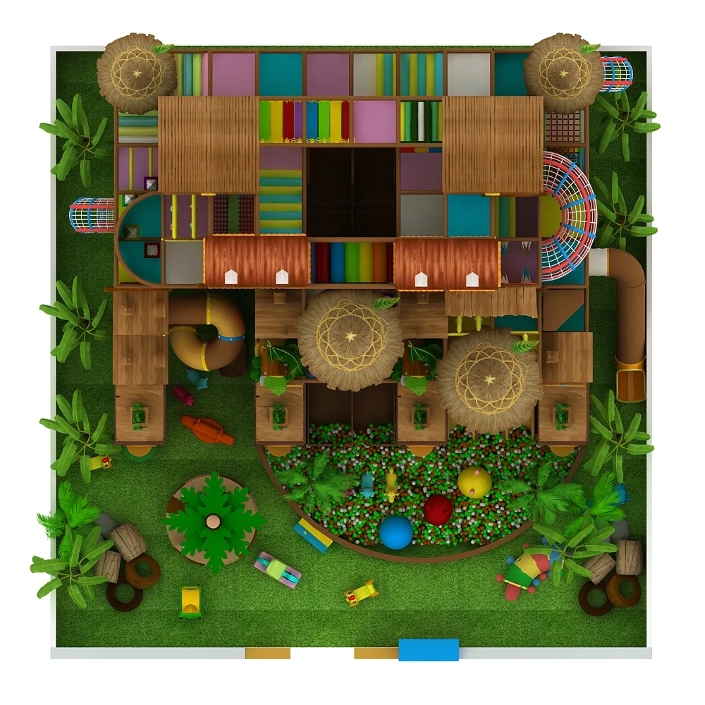 سعر المصنع معدات التسلية الداخلية ملعب الشريحة الكرة حفرة مركز اللعب الداخلي ملعب تسلق لعبة لينة للأطفال #5