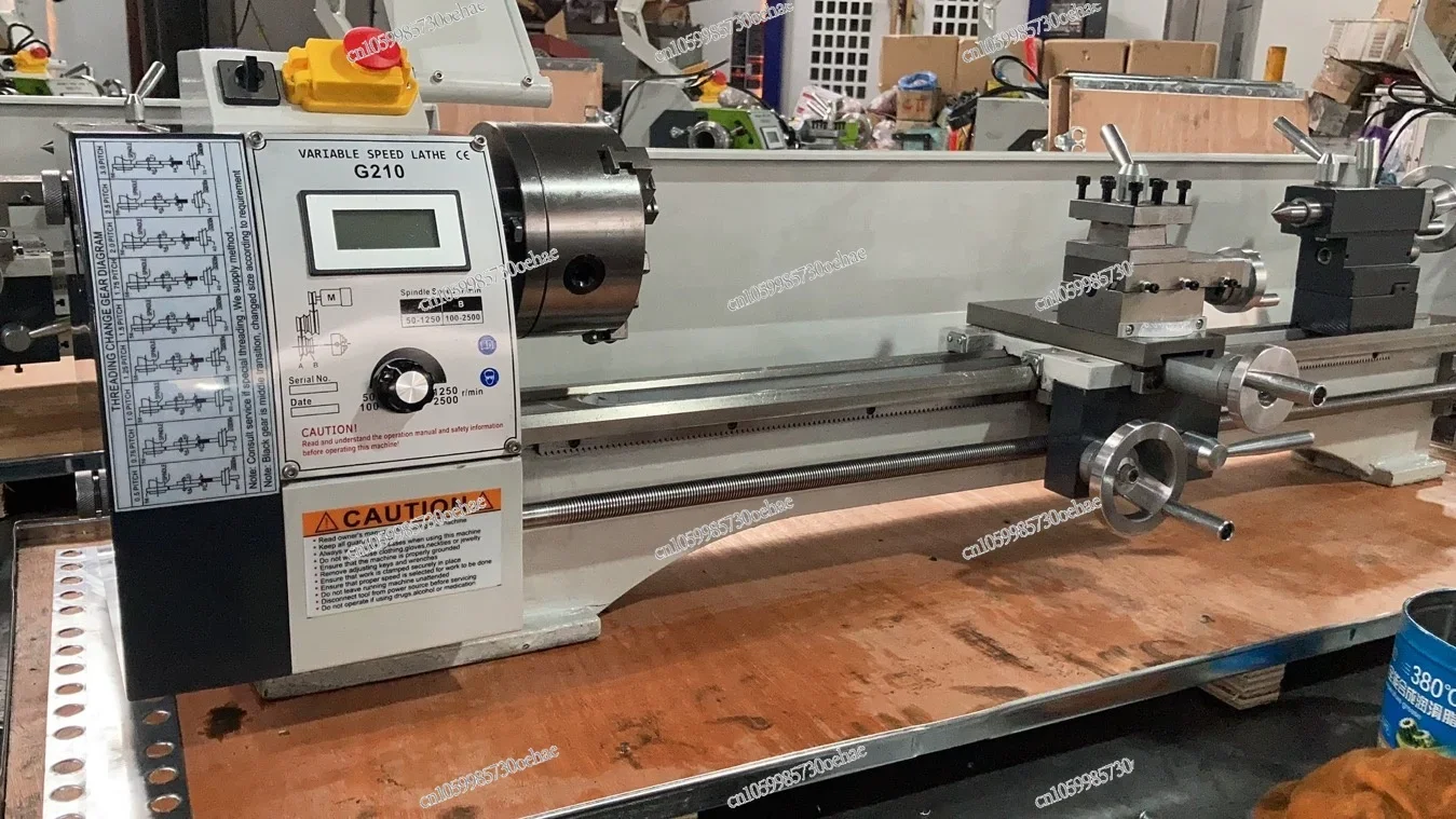 Mini máquina de torno manual