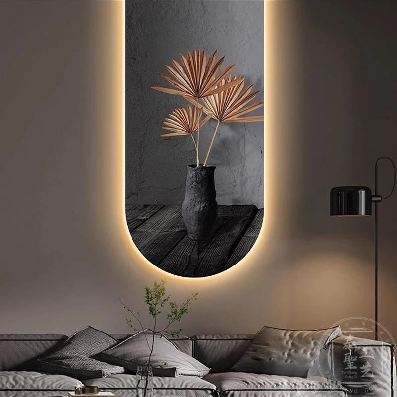 Modern Plant LED Wall Lamps For Hallway Corridor Living Room Home Decoration Lustre Luxury Hanging Painting Lighting Mural Light