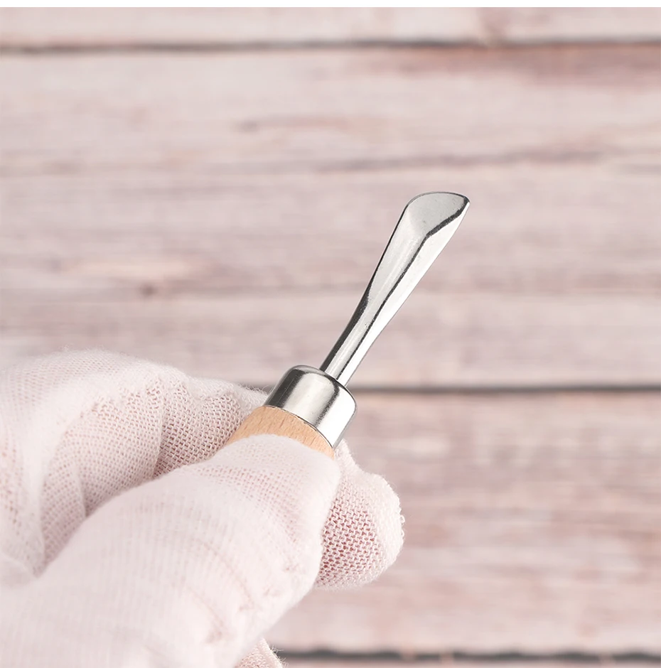 Qjh Leder Modellierung Schnitzwerk zeuge Set Modell ier punkt Stift Löffel Leder Präge Werkzeugs atz Leder Handwerk Modell ier werkzeuge Set – Detail 10