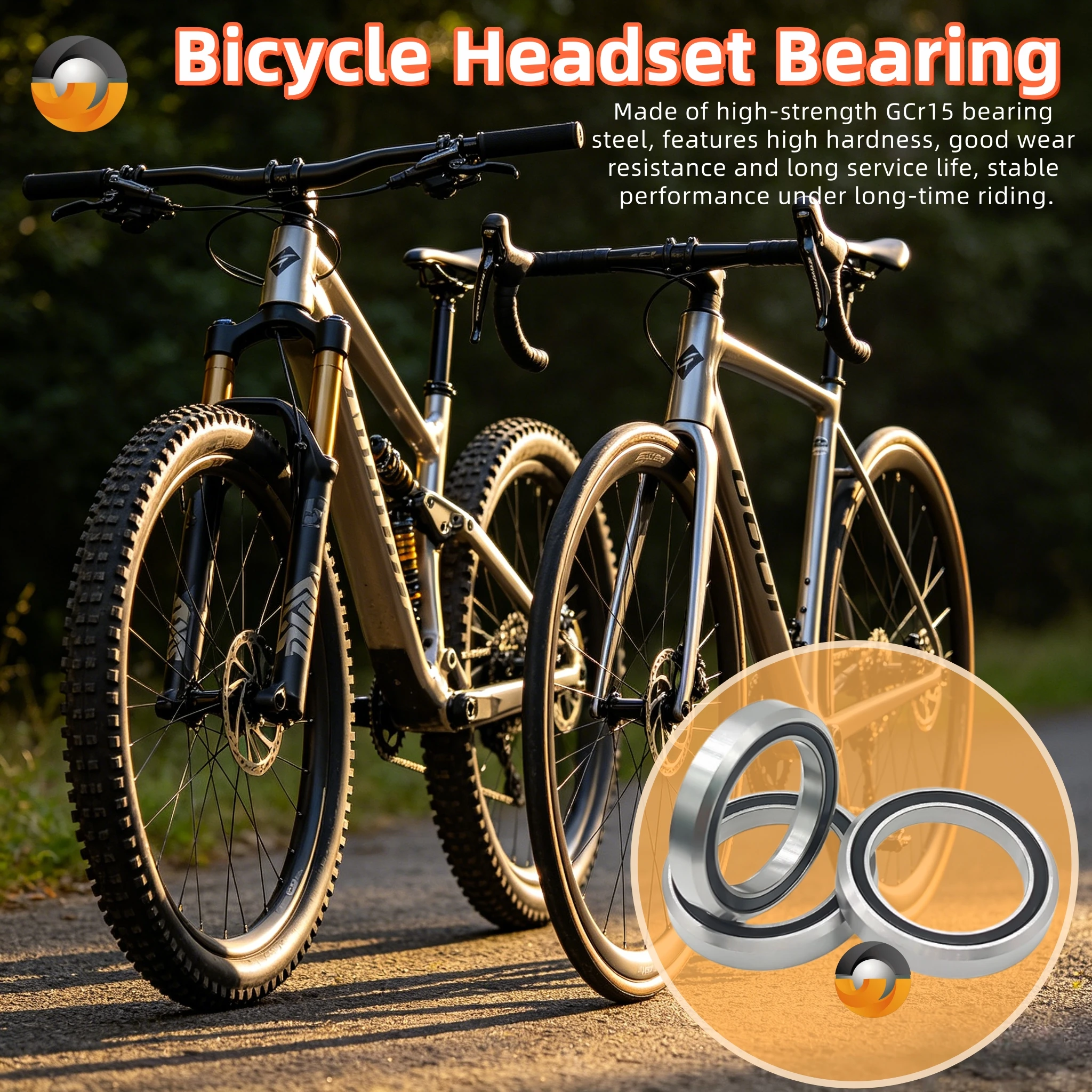 

1pcs/2pcs MH-P09K Bicycle Headset Bearing 27.15x38x6.5mm 36°/45° Double Sealed 2RS MTB Road Bike Cycling Replacement Parts