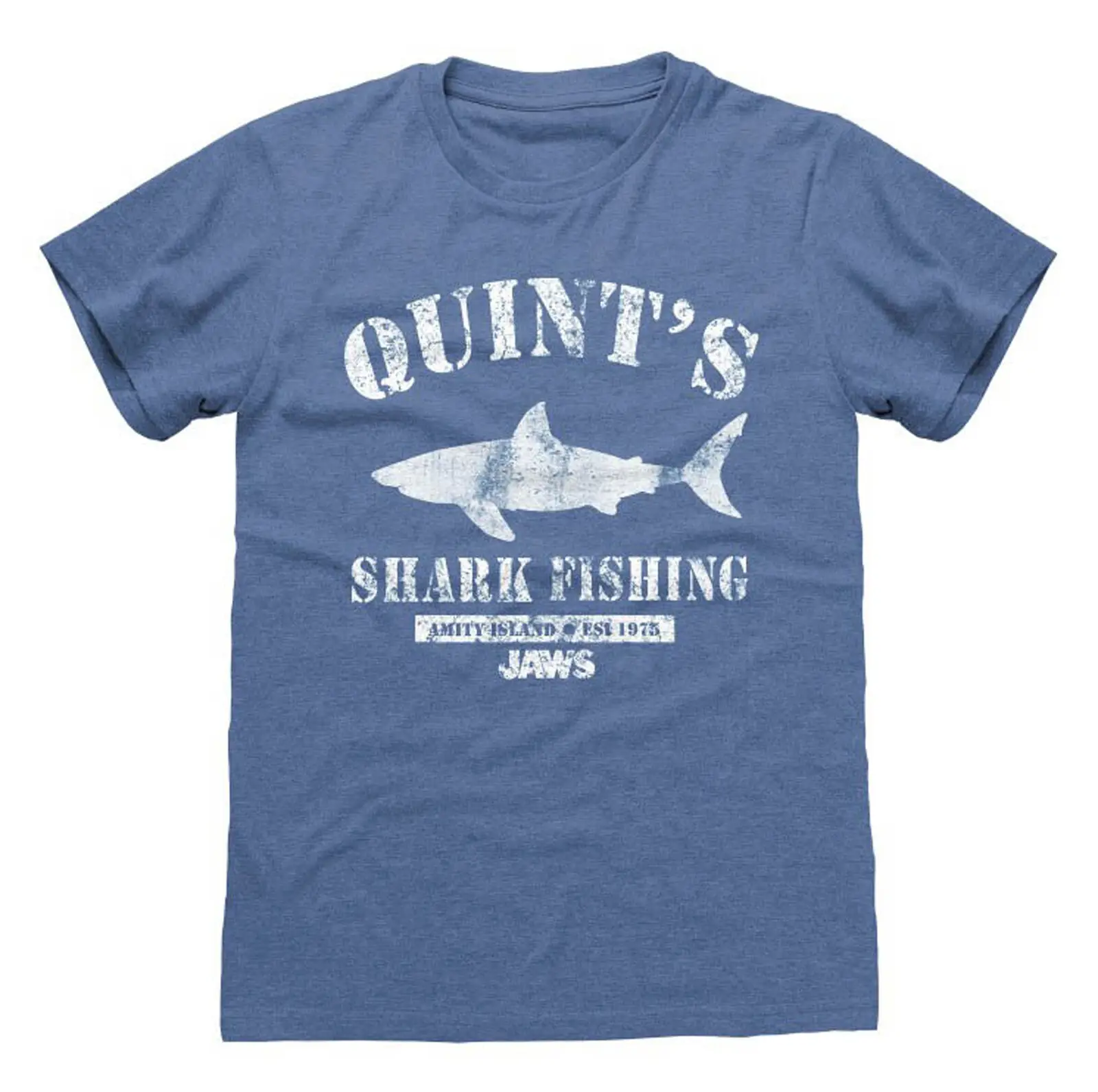 Jaws Quints Shark Fishing Official T Shirt Mens