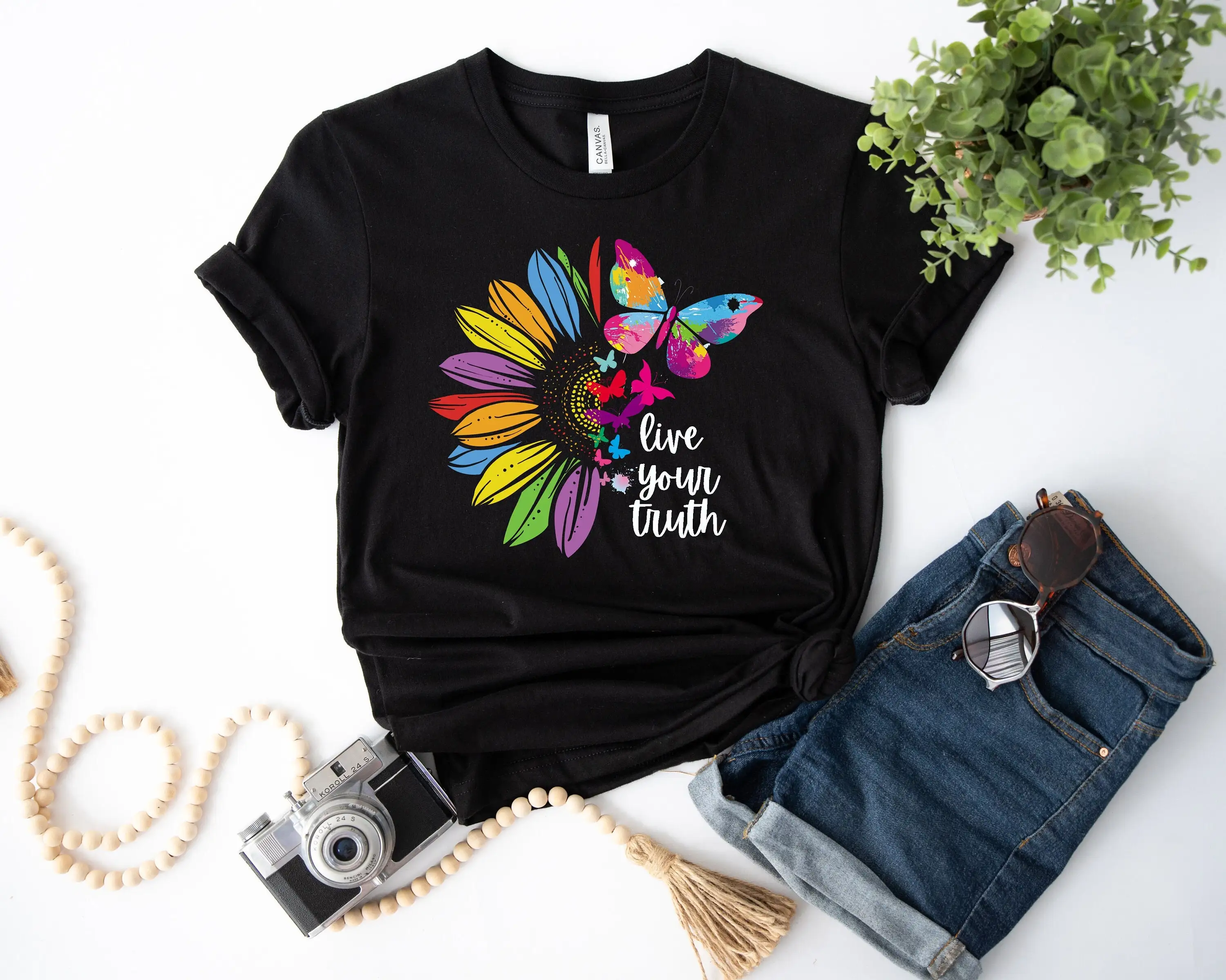 Sunflower Pride T Shirt Lgbtq Lgbt Gay Lesbian Equality Trans Rights