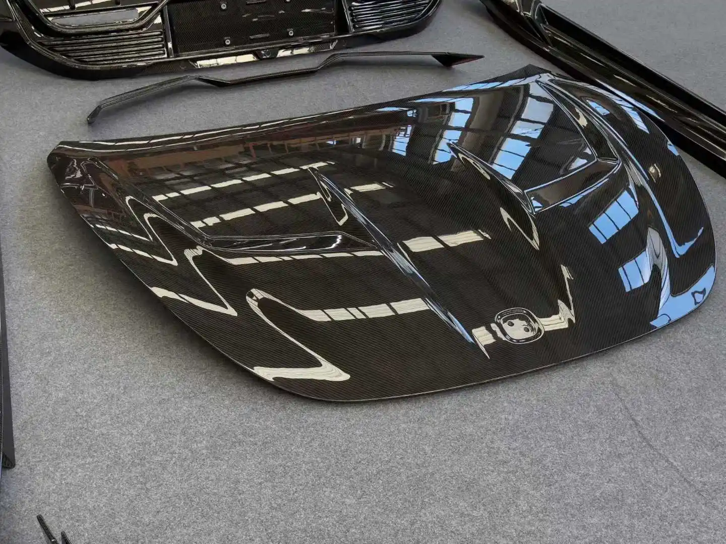Car Accessories Whole Set Side Skirt Front Rear Lips Bumper Spoiler Carbon Fibre Body Kit
