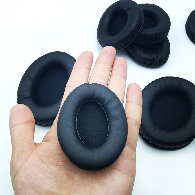 Oval Soft Leather Earpads Replacement Slow Rebound Memory Sponge Comfortable Headphone Cover Ear Cushion Headset Accessories