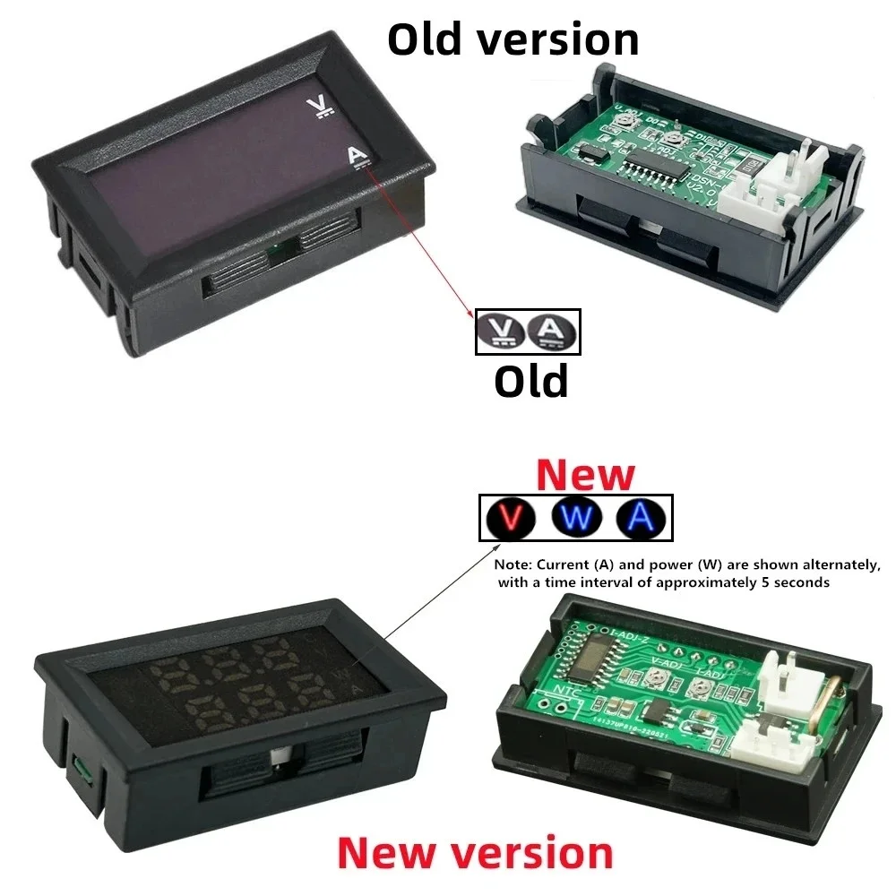 10PCS DC 100V 10A Digital Voltmeter Ammeter Panel Amp Volt Voltage Current Meter Tester Detector 0.56\