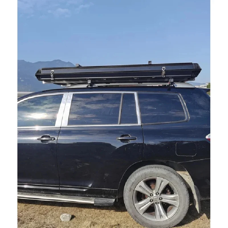 Hot Selling Outdoor Camping Waterproof Four-Season Double Layer Rooftop  Persons SUV Straight Bracing Type Soft Sh High Quality