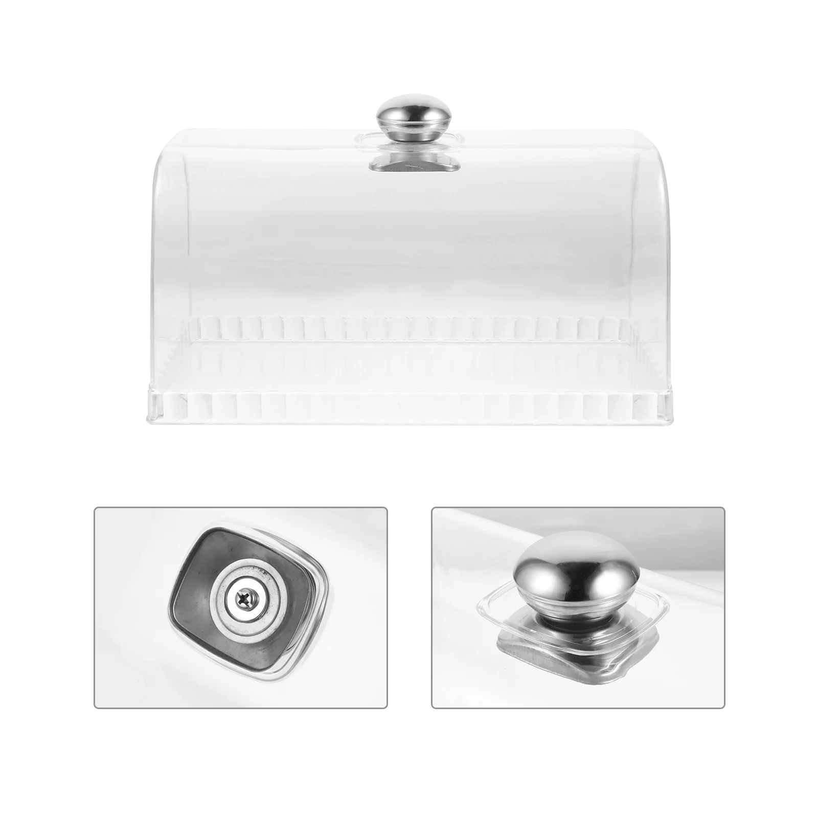 

Food Cover Cake Lid Restaurant Dessert Protective Plastic for Cakes Film Clear Stainless Steel