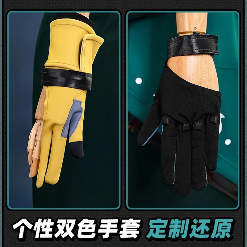 Zenless Zone Zero أزياء Harumasa التأثيرية شعر مستعار عقال المختنق قفازات zzz زي حفلة الهالوين كرنفال ملابس الرجال والنساء