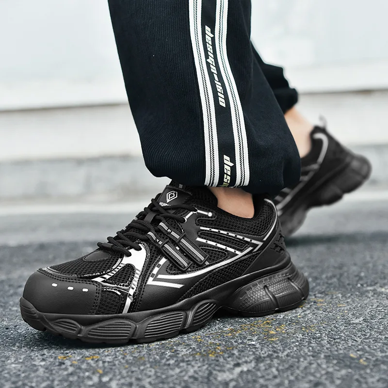 

Four Seasons Steel Toe Work Shoes Summer Breathable Anti-smash Anti-puncture Lightweight Deodorant Steel Plate Safety Shoes