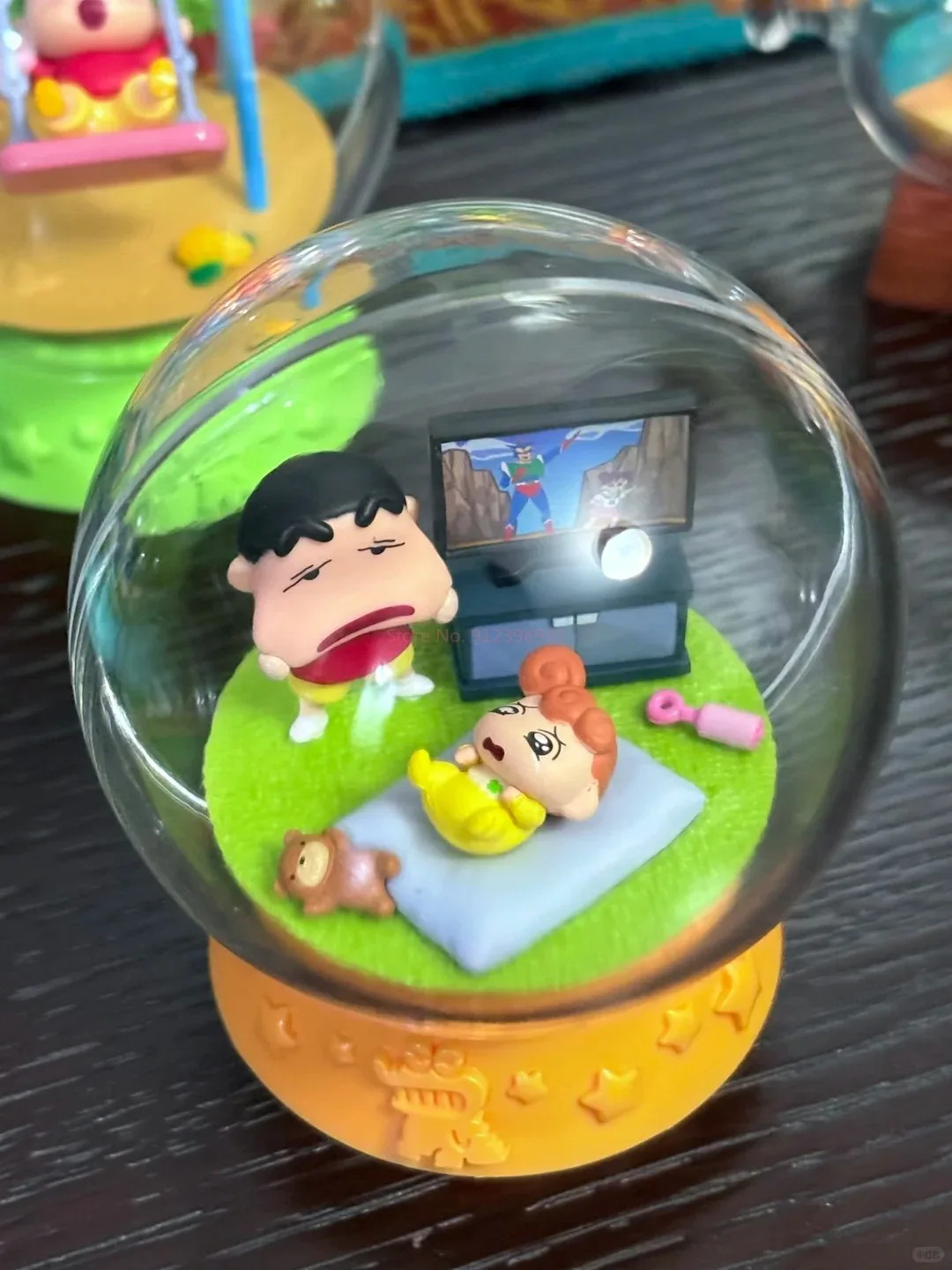 Rement クレヨンしんちゃん いたずら日常 显微鏡シーンモデル トレンディなおもちゃコレクション ブラインドボックス置物