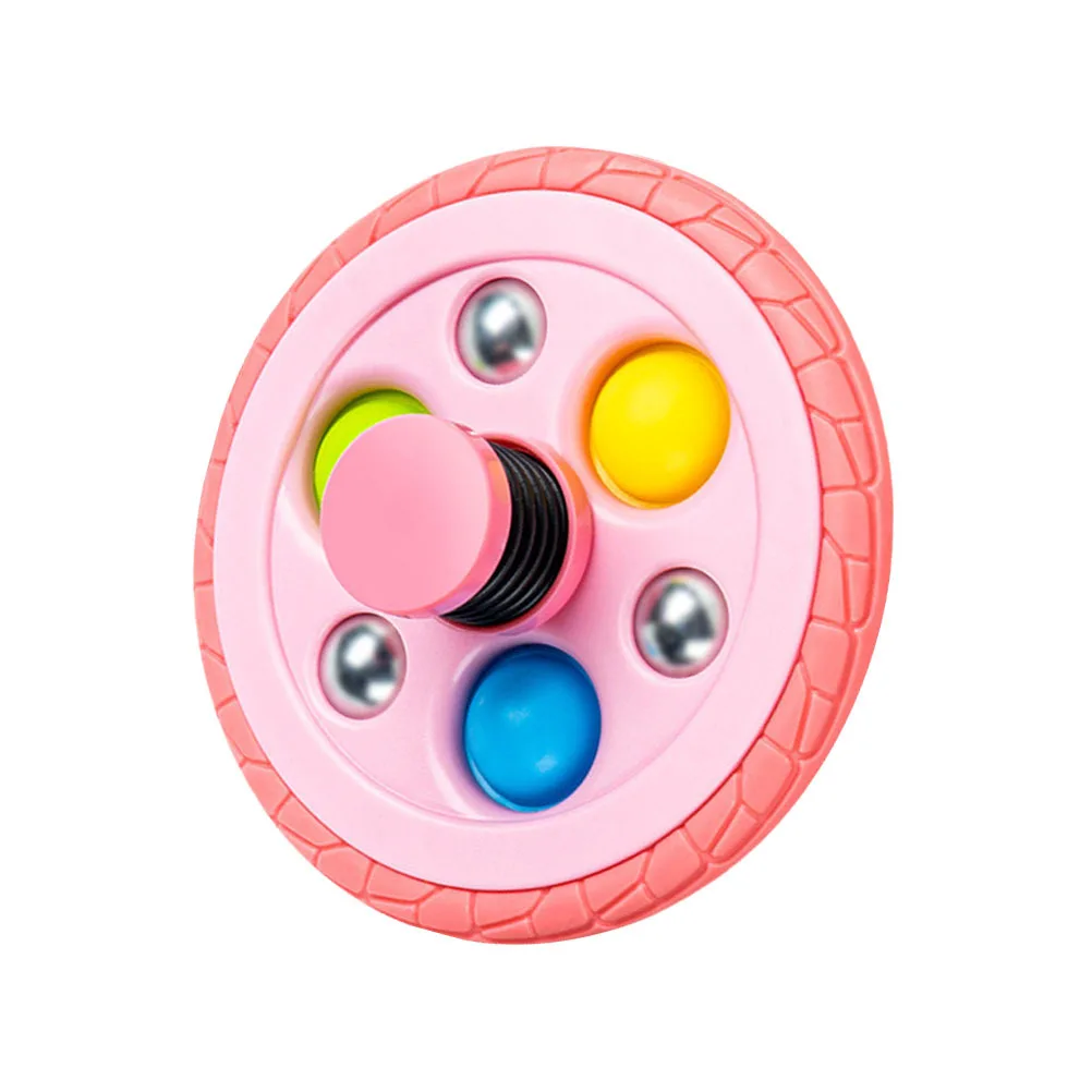

Funny Tyre Shape Gyro Small Rotating Plaything for Children Cognitive Development Exercise Parent Child