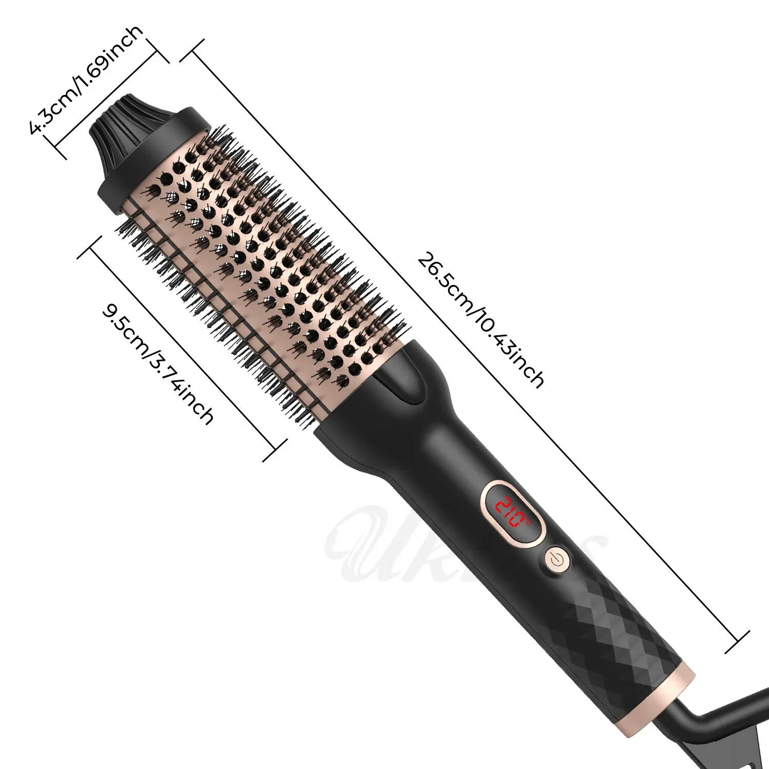 

Electric Curling Comb for Long & Short Hair, with Multi - Purpose Heating for Fluffy Perm, Inner - Buckle Curls