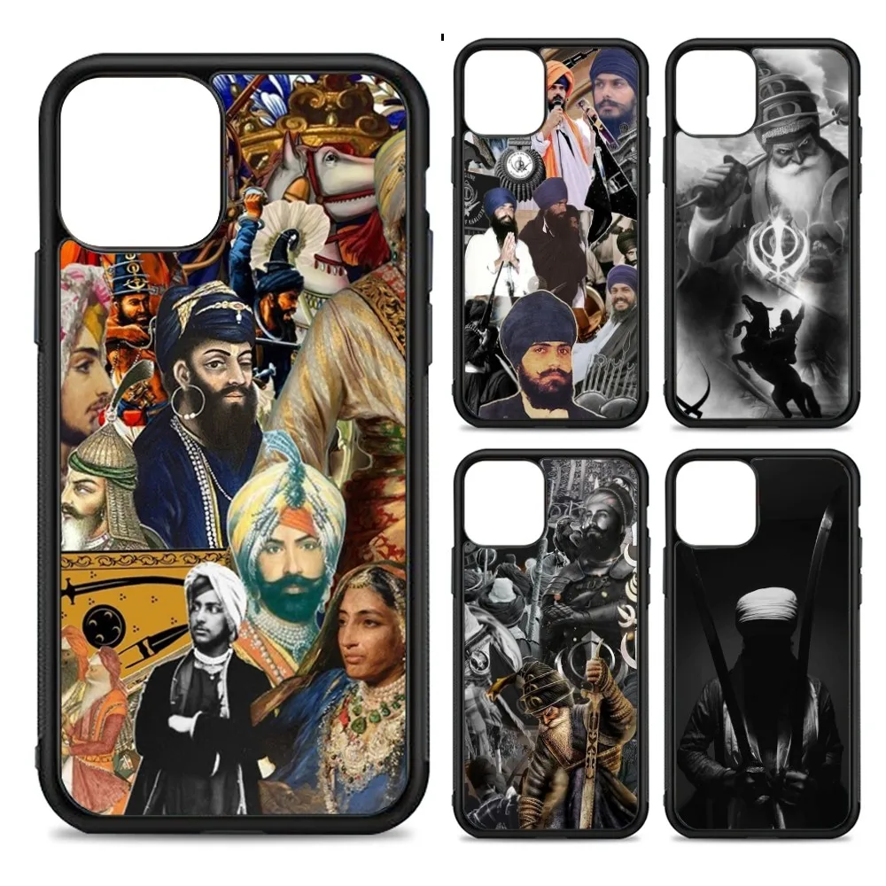 Nihang Singh Sikh Warrior Phone Case Silicone PC+TPU For For iPhone  11 12 13 14 15 16 Plus Pro Max Cover