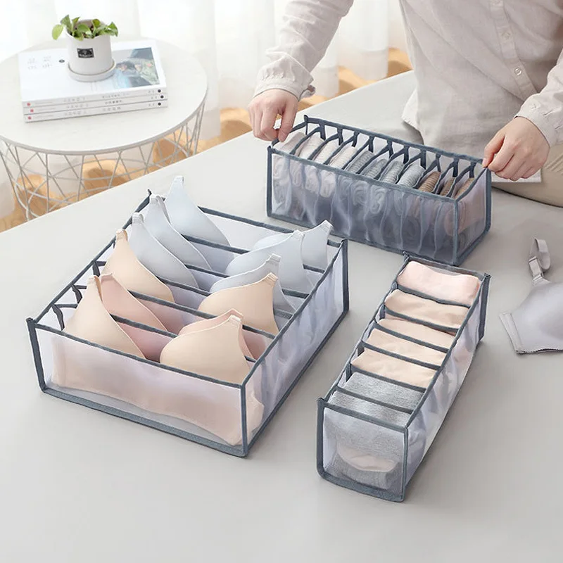 Clothes Storage Organizer Box Pants Jeans T-Shirt Storage Boxes Wardrobe Underwear Socks Organizer Drawers Separator Box