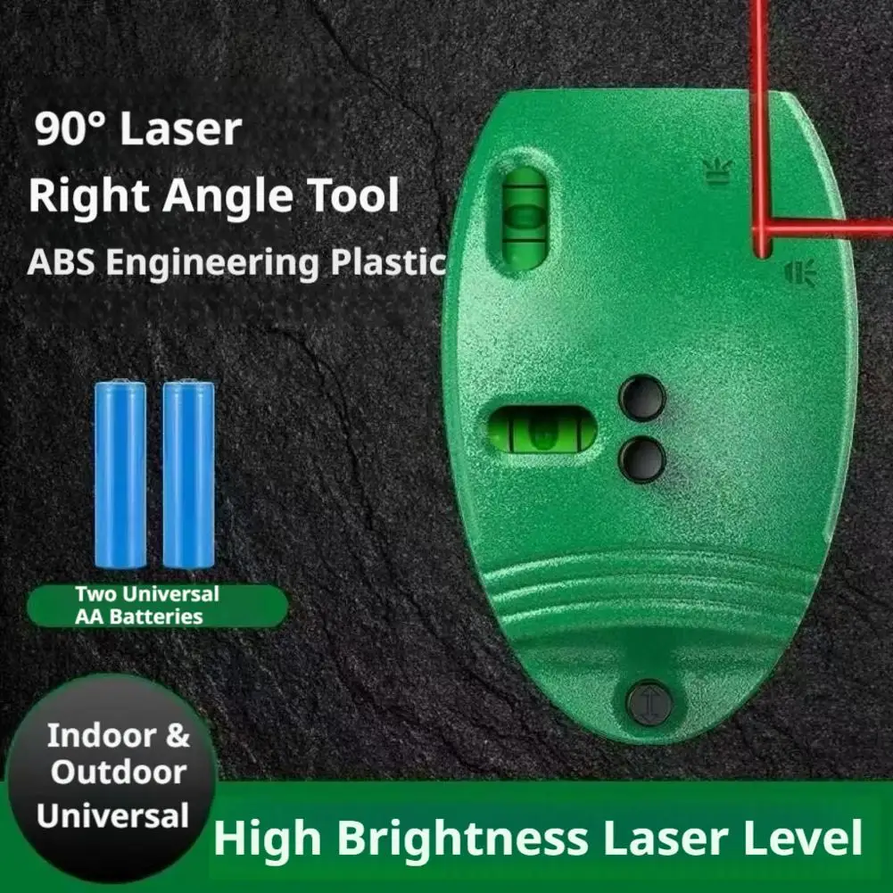 High Precision 90° Laser Level Infrared Line Marker Self Leveling Red Beam Portable Measuring Tool for Wall Tile Construction