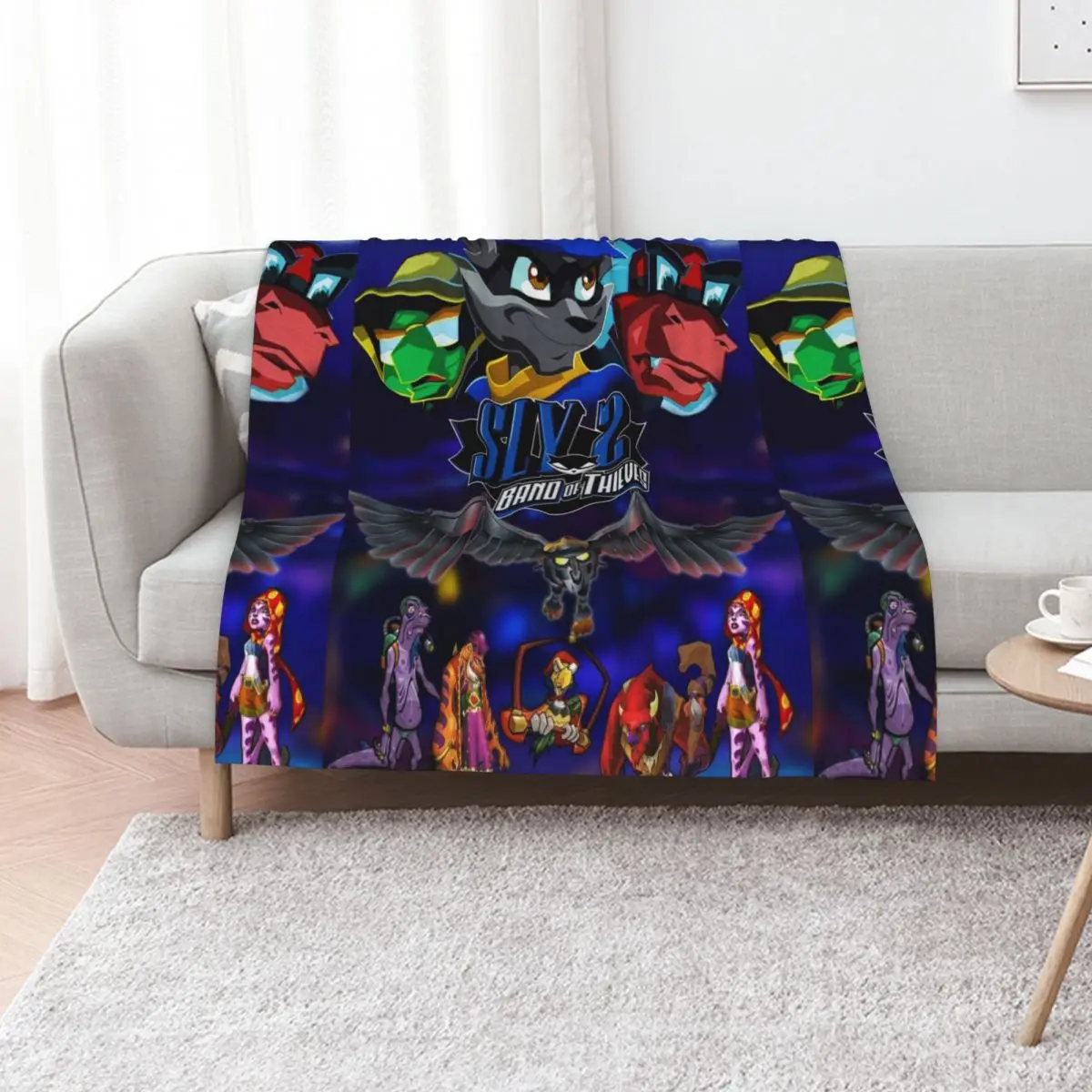 Sly 2 Band of Thieves Klaww Gang Throw Blanket manga Softest Luxury Throw Soft Polar Camping Blankets