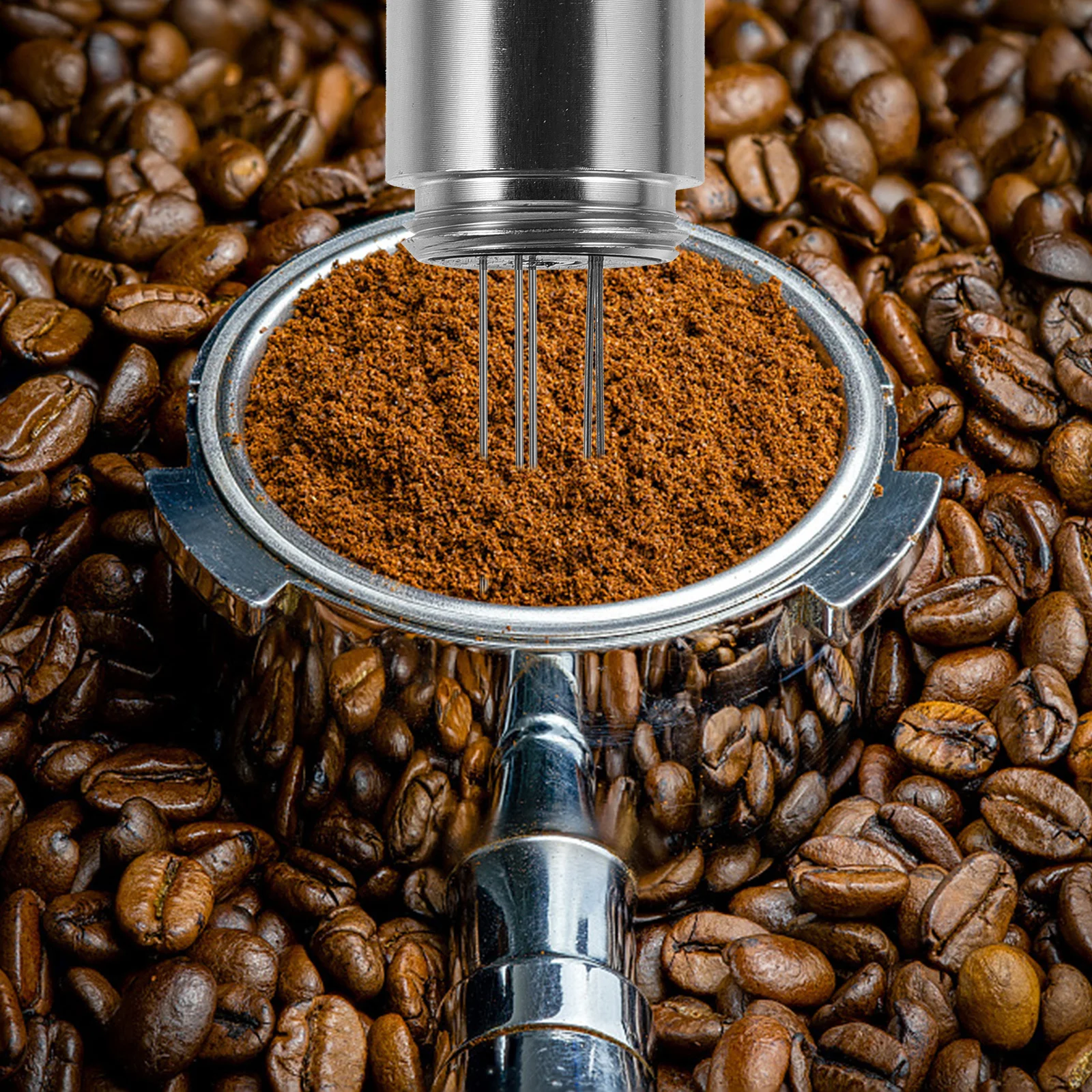 

Coffee Espresso Tool Powder Stirring Stainless Steel Stirrer Silver Distribution Needle