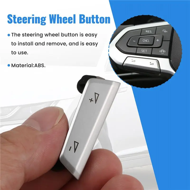A73X-Chrome Multifunctional Steering Wheel Button Key Volume Button For VW Golf 8 MK8 Passat B8 PA T ROC 30D959442J