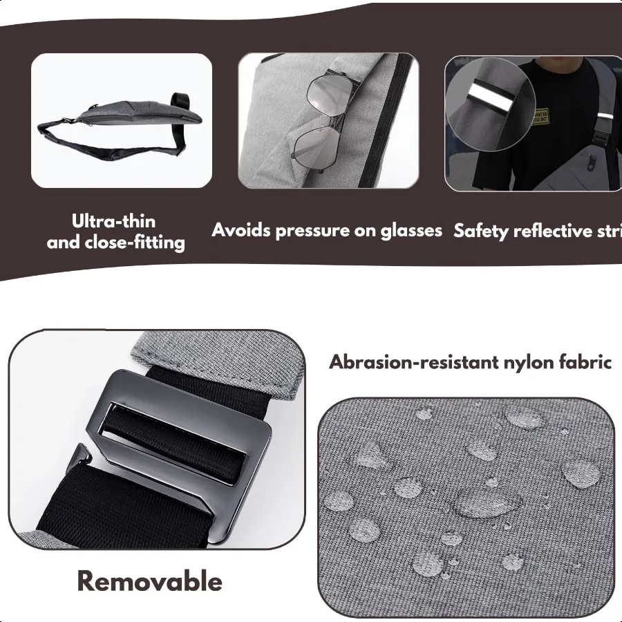 Противоугонная дорожная сумка Противоугонная сумка через плечо Сумка-слинг Дорожная сумка через плечо для женщин и мужчин