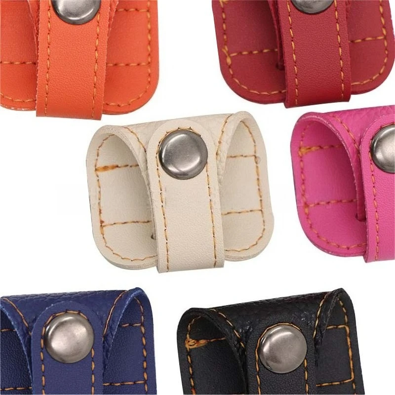 Fashion Shoulder Support, Anti Slip and Pressure Reducing Leather Shoulder Strap Pad, Leather Buckle Reducing Shoulder Strap