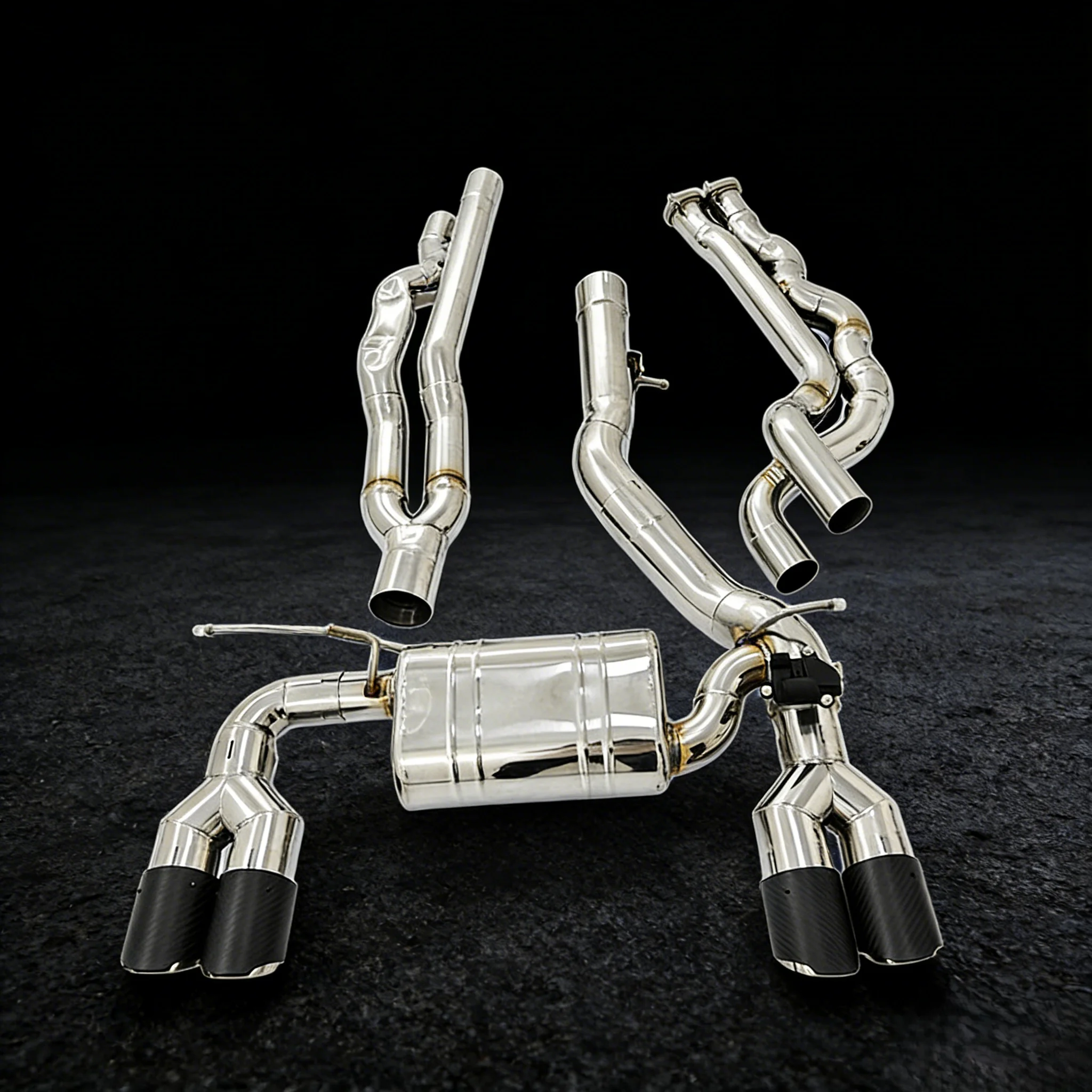For BMW S55 M2 Competition F87 M2C 3.0T Stainless Steel Back Exhaust Downpipe Model K01 Made in China