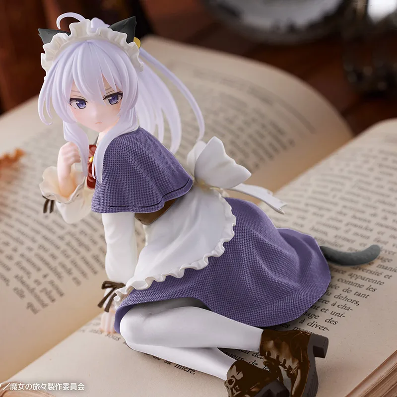 13cm Genuine TAITO DC Wandering Witch: The Journey of Elaina Elaina Cat Ear Maid Anime Action Figure Model Toys Gift