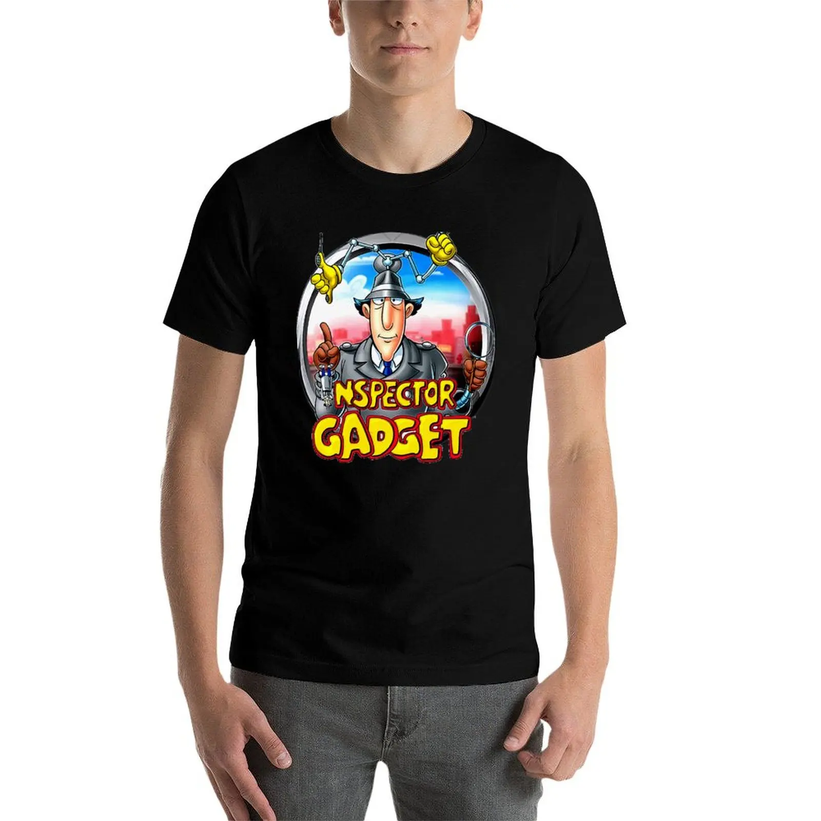 

Inspector Gadget T-Shirt funny t shirts cotton t shirt man plain t shirts for man pack white T-Shirt