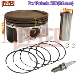 Engine Part 92mm Piston 500CC for Polaris Scrambler 500 1997-2012 Cylinder Pin 23mm Rings Kit Set ATV Quad Motorcycle Accesories