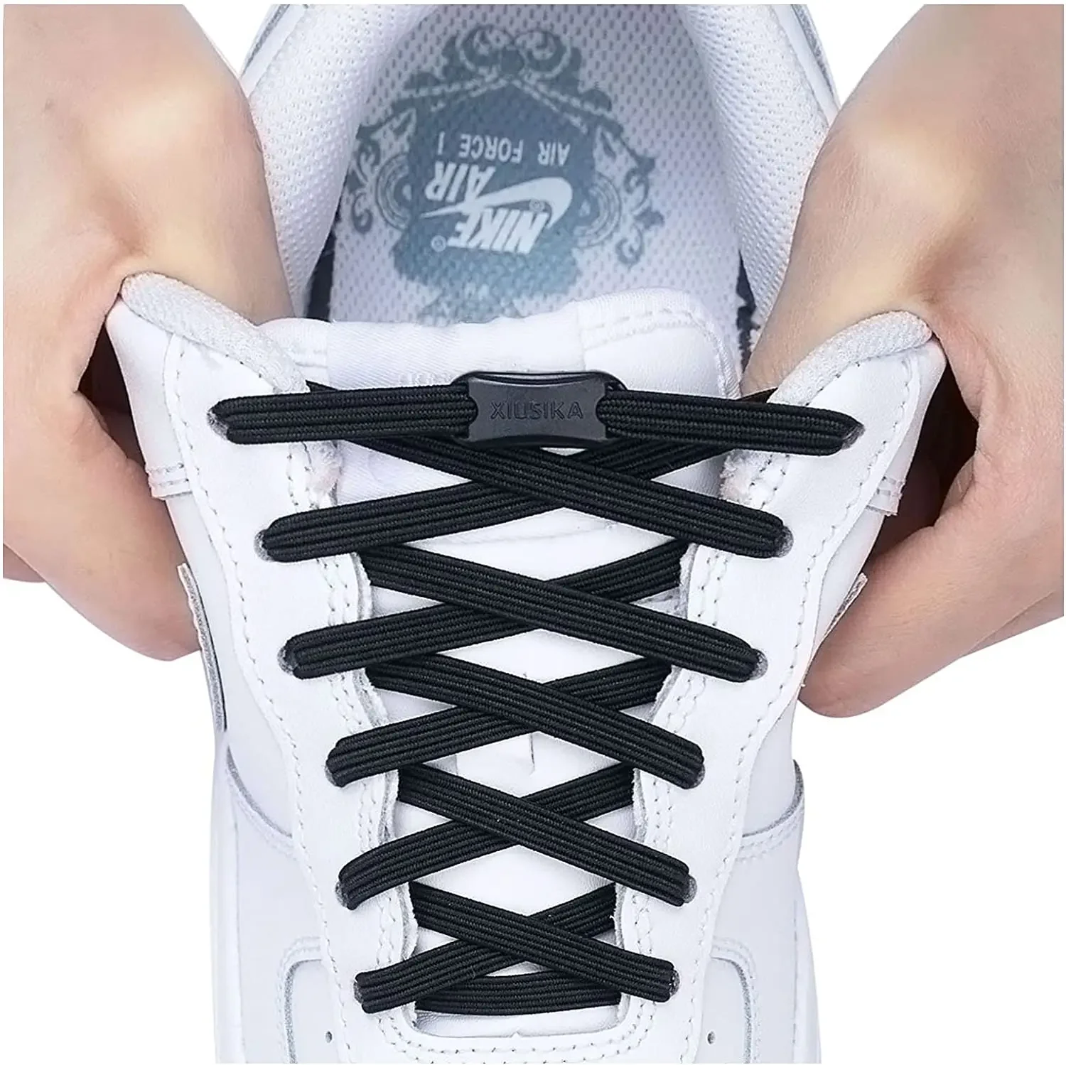 

No Tie Shoe Laces Elastic Laces for Sneakers Flat Shoelaces Without Ties Shoelace with Lock for Kids Adult Shoestring Accesorios