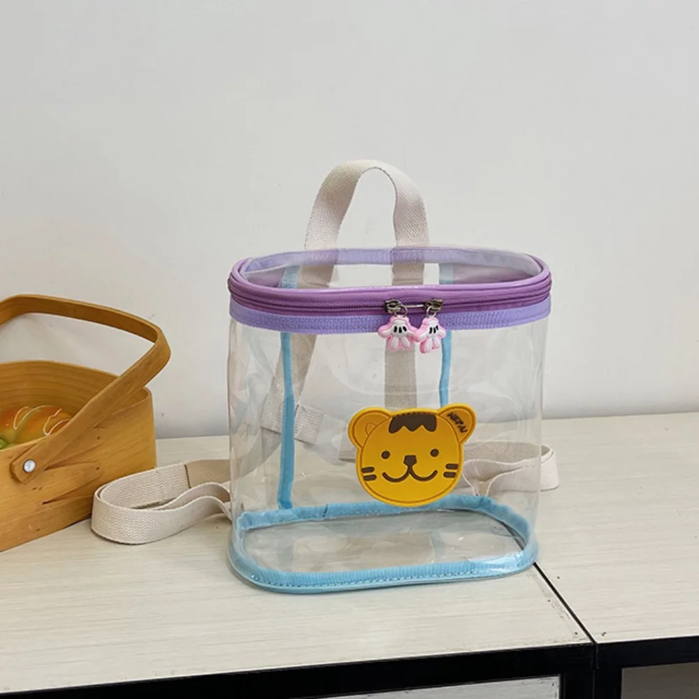 

Противоскользящие прозрачные детские рюкзаки с рисунком кролика, водонепроницаемый рюкзак с медведем на молнии, пляжная сумка-органайзер из ПВХ для детского сада