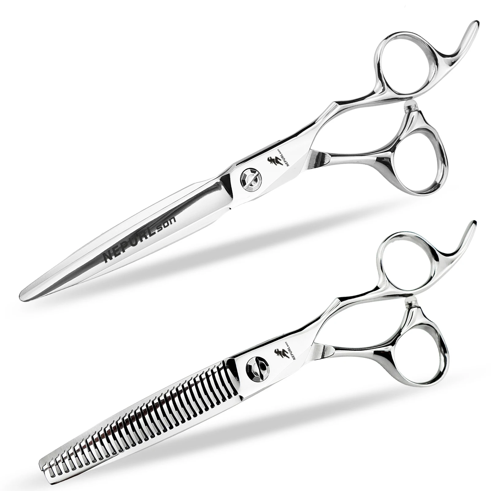 NEPURLSON Hair Scissors VG10 Steel, 6.0inch Hand Made Sharp Scissors Cutting Scissors Hairdressing Shears Barber Scissors