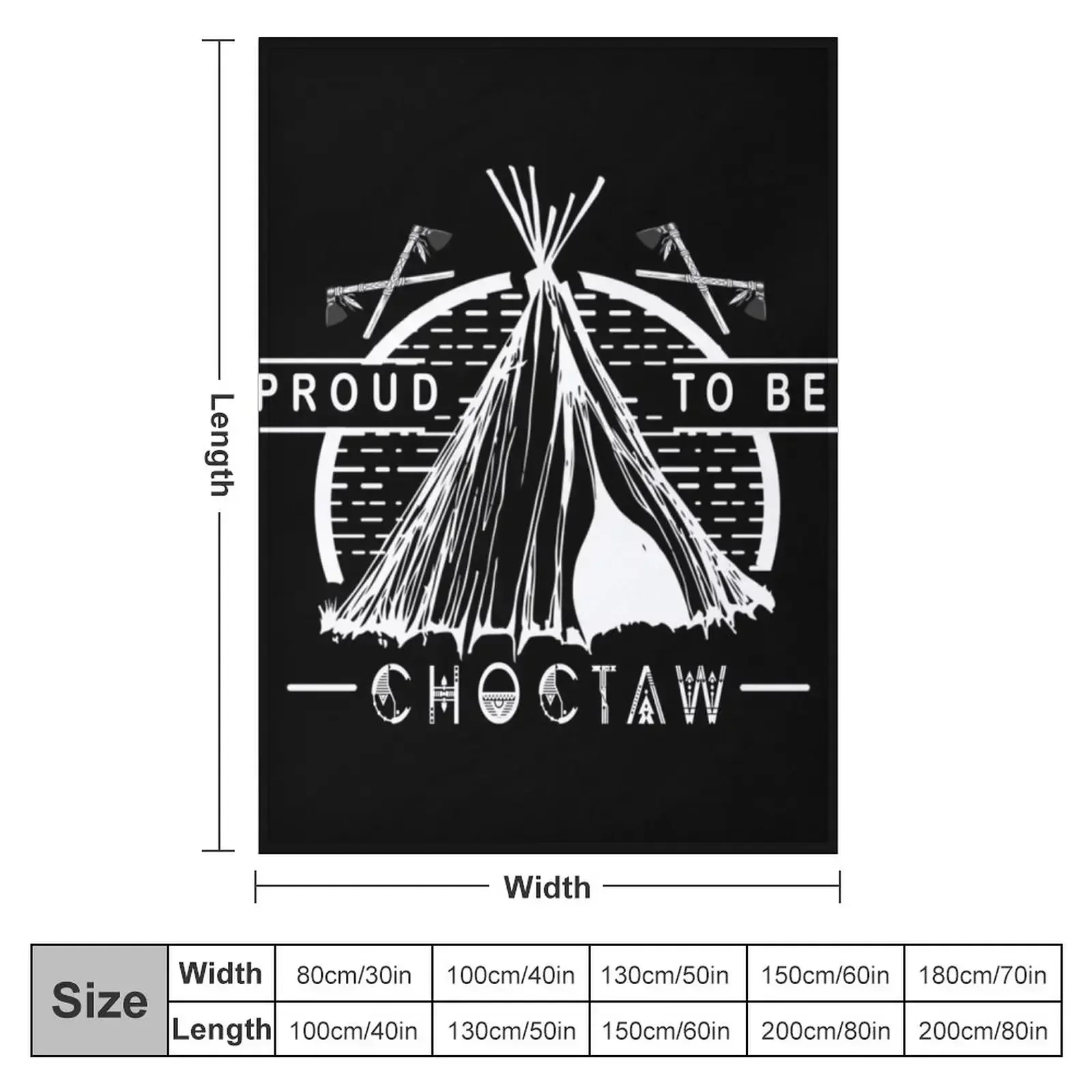 proud to be choctaw Throw Blanket Heavy warm winter Soft Plaid Blankets