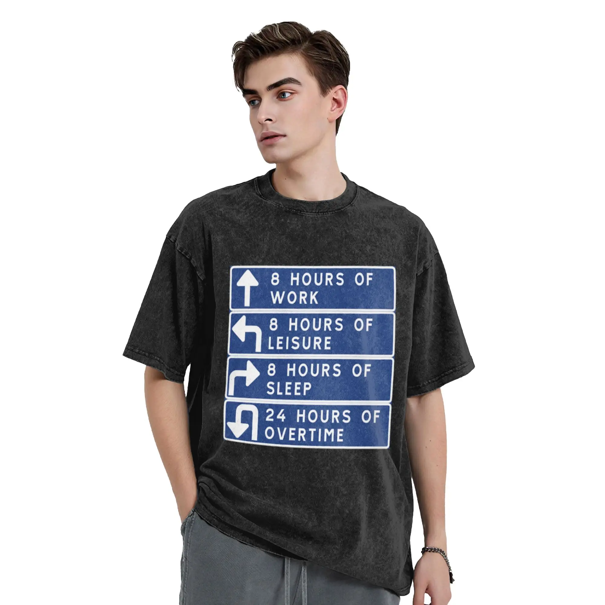 Work-life balance Unique Cool A Vintage Oversized Cotton Unisex T-Shirts