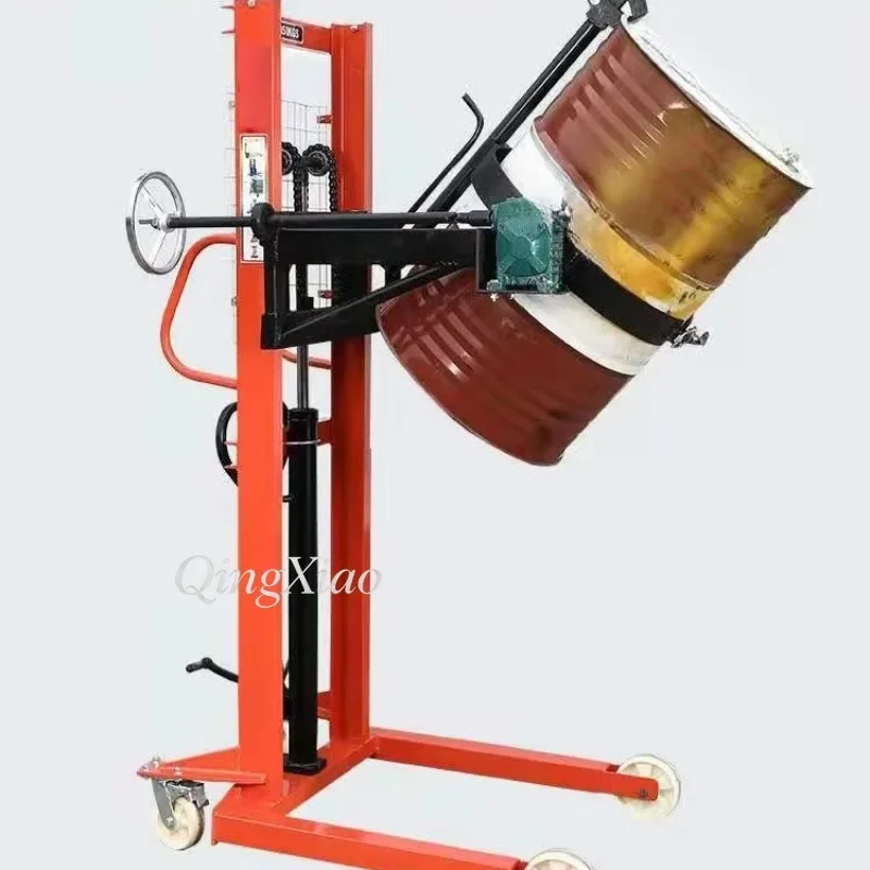 Industrial Handling Hydraulic Oil Drum Forklift Stable Lifting Tilting Ideal For Storage Yard Transfer Material Processing Tasks