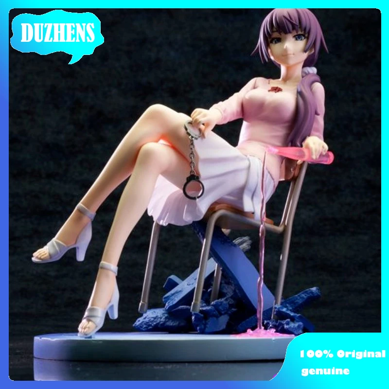 

100% оригинал: Bakemonogatari senjougaхара Hitagi 1/8 фигура из ПВХ аниме модели игрушки Фигурки Коллекция кукол подарок