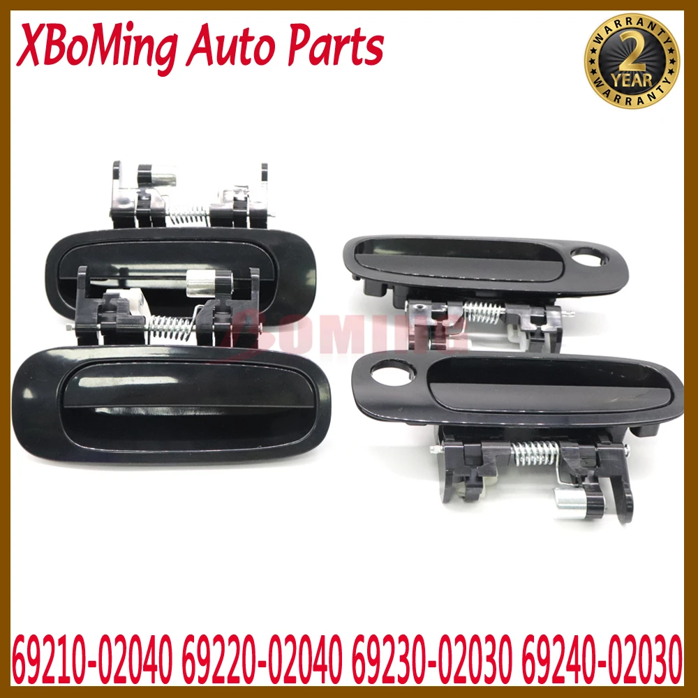 4x Front Rear Left Right Outer Exterior Door Handle For Toyota Corolla 1998-2002 69210-02040 69220-02040 69230-02030 69240-02030