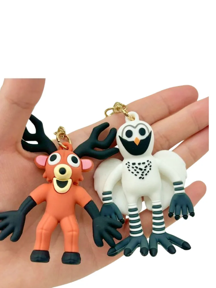 พวงกุญแจรูปกวางป่า 99 คืนสยองขวัญ งานแฮนด์เมด ของเล่นรูปสัตว์ กวาง นกฮูก ของตกแต่งกระเป๋า ของขวัญวันเกิด/คริสต์มาสสำหรับเด็ก