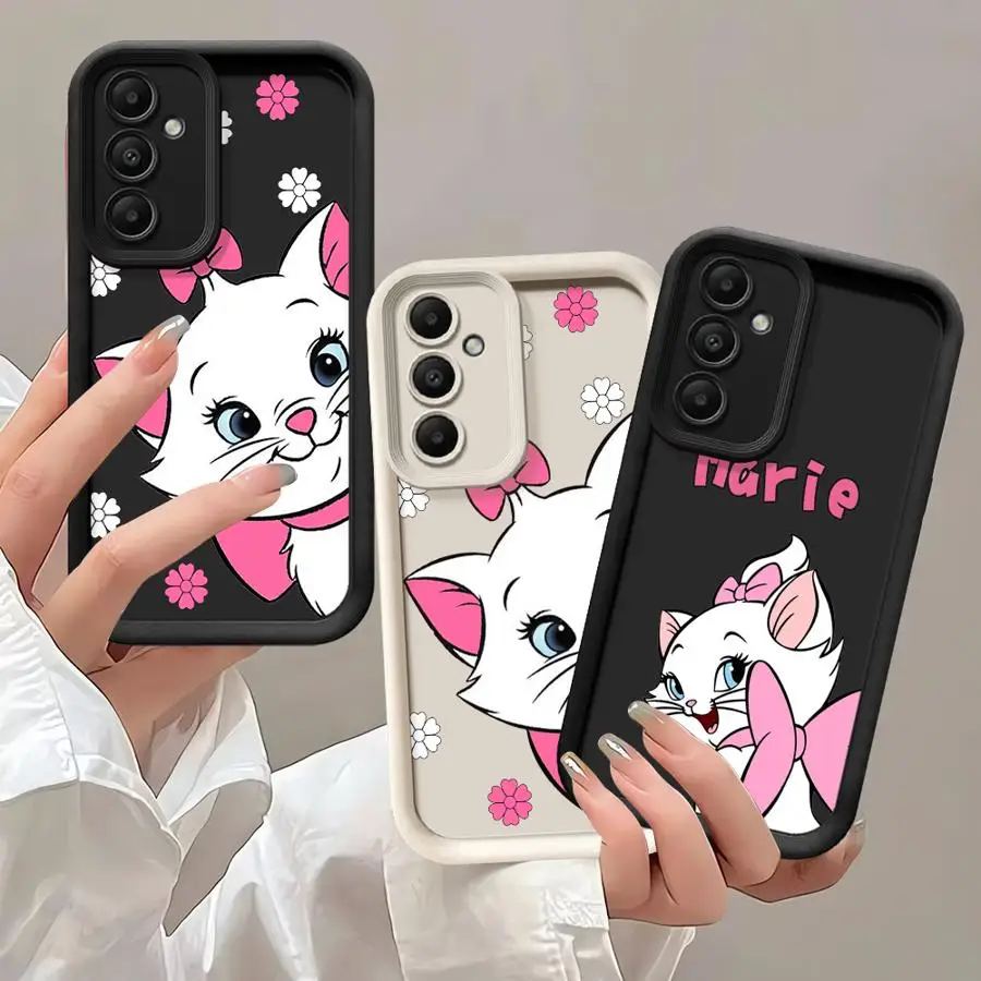 

Disney Marie Cat Phone Case for Samsung Galaxy A54 A24 A53 A16 A52s A22 A52 A73 A51 A13 A35 A34 A55 ShockProof Cover