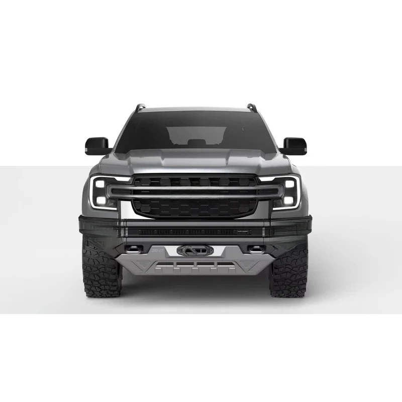 

Heavy‑Duty Steel Front Bumper Bull Bar Weight Plates Exterior Mod Part For F150 Shark 6 NP300