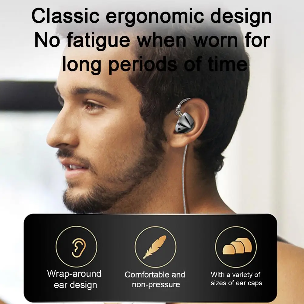 

Music Earphone Fashion Stereo Surround Subwoofer Wired Headset In-ear Sport Headphone Birthday Gift
