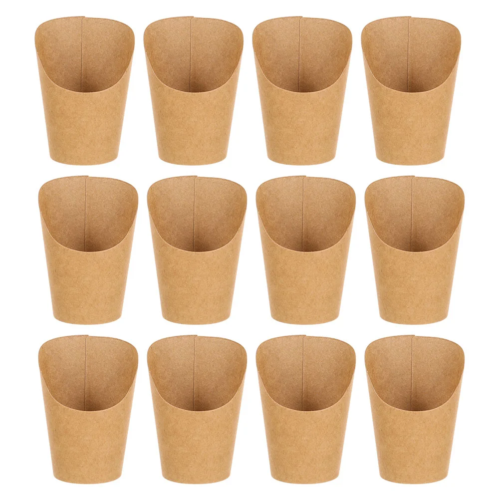 50 Pcs Chip Cup Takeout Containers Charcuterie Cups Food Popcorn Box Paper French Fry Holder