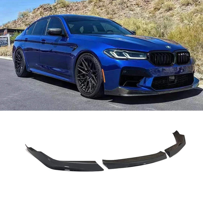 

New Mp-style F90 M5 LCI Carbon Fiber Front Lip for M5 2021-2023