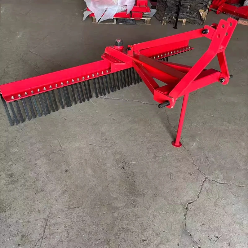 Trailed Weeder 1.5M/2.4M Trailed Weeder, Grass Rake Equipped with Steel Tines Three-point Hitch Lawn Weeder (Customized)