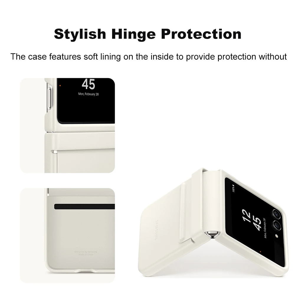 Original for Samsung Flap Eco-Leather Case for Galaxy Z Flip5 