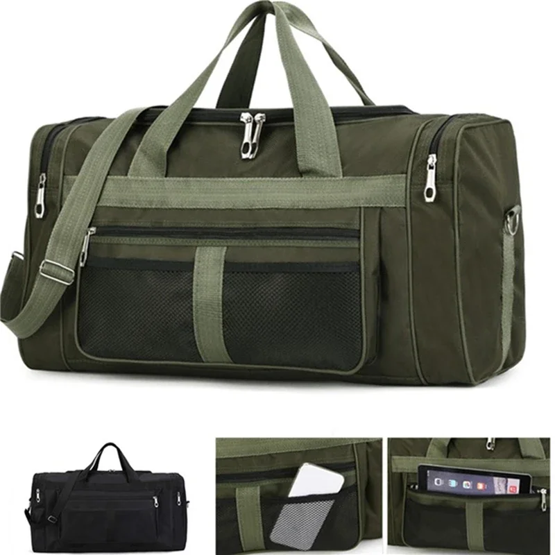 

Women Men Nylon Travel Duffel Bag Carry On Luggage Bag Men Tote Large Capacity Weekender Gym Sport Holdall Overnight Bag Pouches