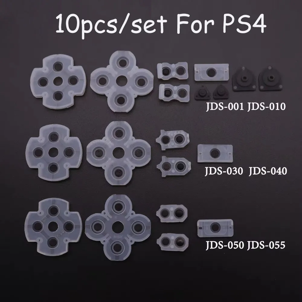 منصات مطاط سيليكون موصلة لسوني ، أزرار تحكم ، PS4 ، PS4 ، PS4 ، PS4 ، PS4 ، PS4 ، L2 ، R2 ، JDS ، 001 ، 010 ، 030 ، JDM ، J50 ، 055