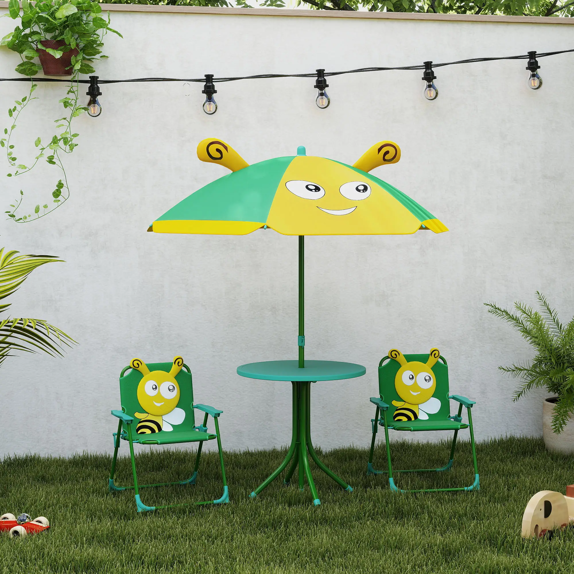Kids Picnic Table and Chair Se - Kids Outdoor Umbrella Chair 评论和价格