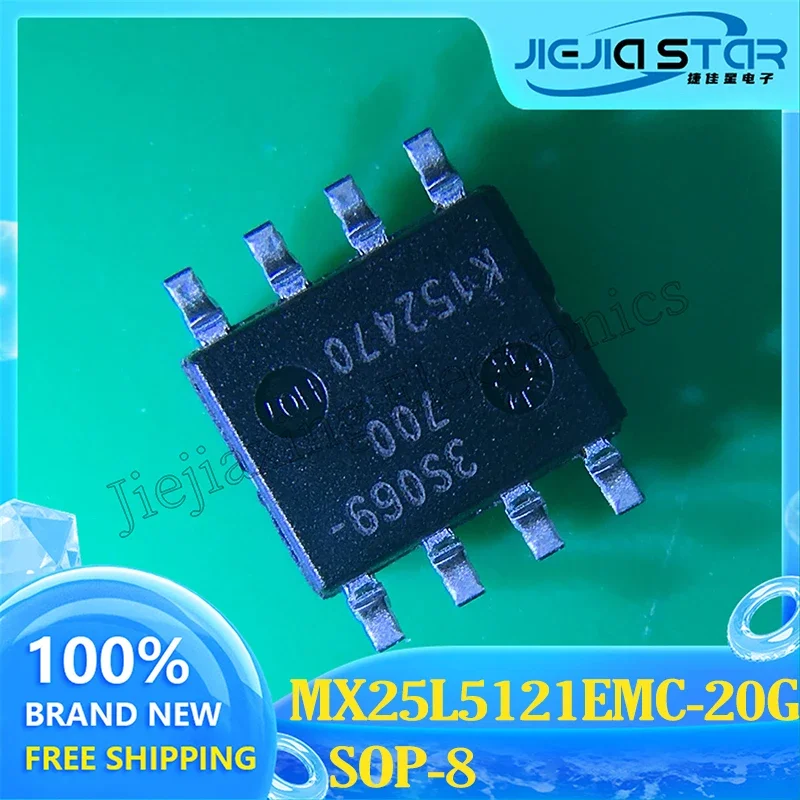 MX25L5121EMC-20G Part Mark 25L5121E 100% Brand New and Original 512Kbits 64K Memory Chip IC Electronics