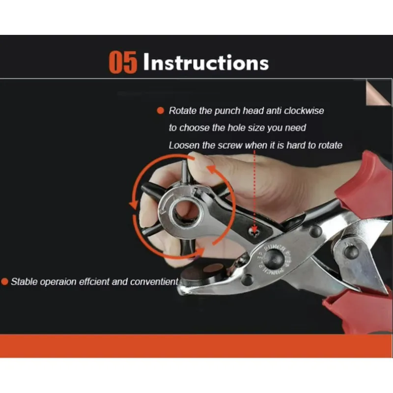 고품질 회전식 홀 펀치 플라이어 벨트 펀치 치과용 플라이어
